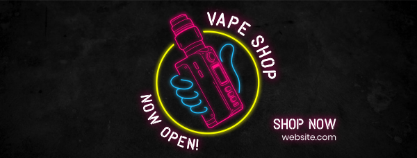 Vape Handle Facebook Cover Design Image Preview