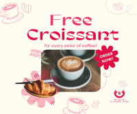 Croissant Coffee Promo Facebook post Image Preview