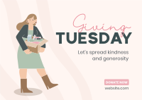 Tuesday Generosity Postcard Design