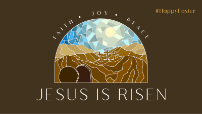Jesus is Risen Facebook event cover Image Preview