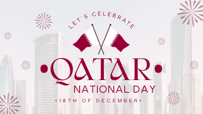 Qatar Independence Day Facebook Event Cover Image Preview