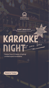Reserve Karaoke Bar Facebook Story Design