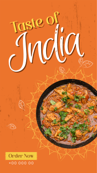 Taste of India Facebook Story Design