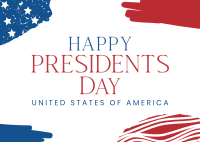 USA Presidents Day Postcard Image Preview