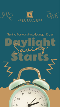 Start Daylight Saving Facebook Story Design