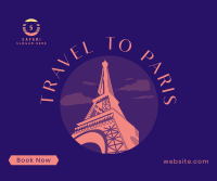 Paris Travel Booking Facebook Post Design