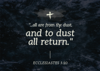 Ash Wednesday Verse Postcard Image Preview