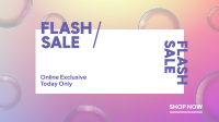 Flash Sale Bubbles Facebook event cover Image Preview