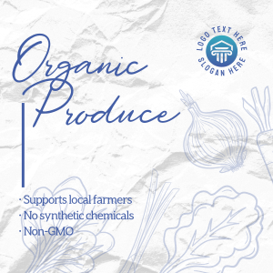 Organic Produce Instagram post Image Preview