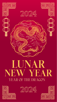 Pendant Lunar New Year Instagram Story Design