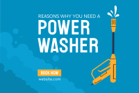 Power Washing Services Pinterest Cover Design