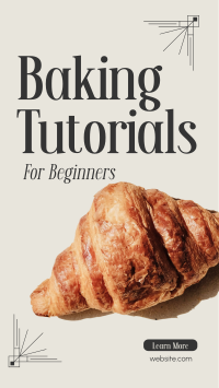 Learn Baking Now Facebook Story Design