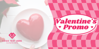 Retro Valentines Promo Twitter Post Design