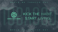 No Tobacco Day Typography Animation Preview