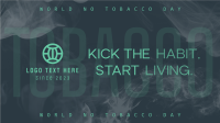 No Tobacco Day Typography Animation Image Preview