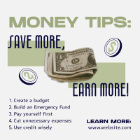 Savings Finance Tips Instagram Post Preview