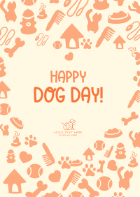 Dog Day Heart Poster Design