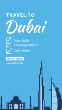 Dubai Travel Package Facebook story Image Preview
