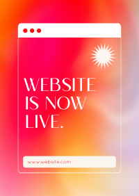 Website Now Live Poster Design