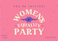 Women's Equality Celebration Postcard Design