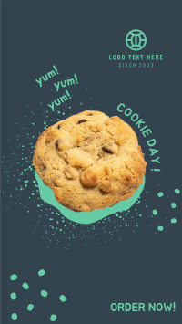 Cookie Crumbs Explosion Instagram Story Design