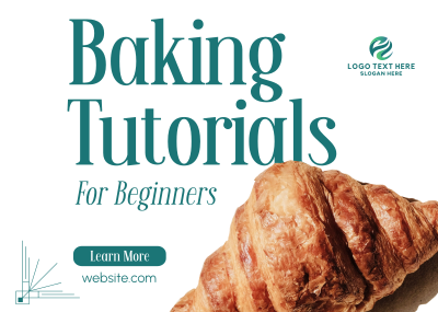 Learn Baking Now Postcard Image Preview