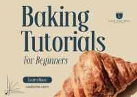 Learn Baking Now Postcard Design