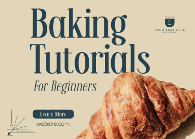 Learn Baking Now Postcard Image Preview