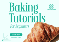 Learn Baking Now Postcard Design