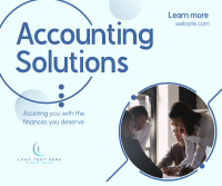 Business Accounting Solutions Facebook Post Design