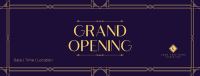 Art Deco Grand Opening Facebook cover Image Preview