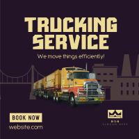 Pro Trucking Service Instagram Post Design