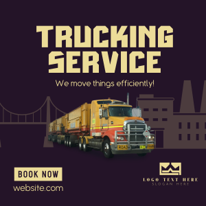 Pro Trucking Service Instagram post Image Preview