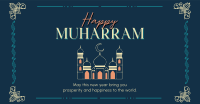 Decorative Islamic New Year Facebook Ad Design
