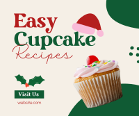 Christmas Cupcake Recipes Facebook post Image Preview
