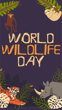 Rustic World Wildlife Day YouTube Short Design