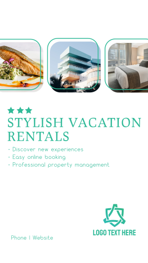 Stylish Vacation Rentals Instagram story Image Preview