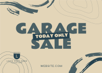 Garage Sale Doodles Postcard Image Preview