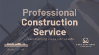 Construction Specialist Facebook Event Cover Design
