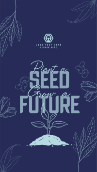 Earth Day Seed Planting Facebook Story Design