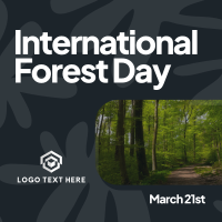 Forest Day Greeting Instagram Post Design
