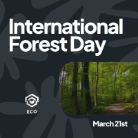 Forest Day Greeting Instagram post Image Preview