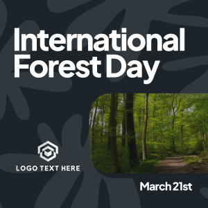 Forest Day Greeting Instagram Post Image Preview