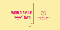 World Smile Day Sticky Note Twitter post Image Preview