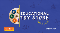 Educational Toy Store Facebook Event Cover Design
