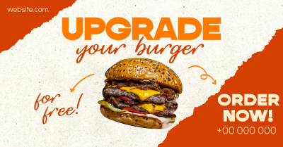 Upgrade your Burger! Facebook ad Image Preview