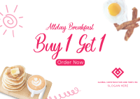 All Day Breakfast Postcard Image Preview