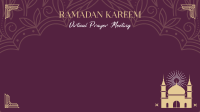 Blessed Ramadan Zoom Background Image Preview