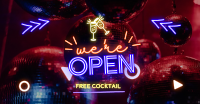 Bar is Open Facebook Ad Design