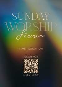 Radiant Sunday Church Service Flyer Design
